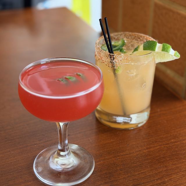 Pink cocktail